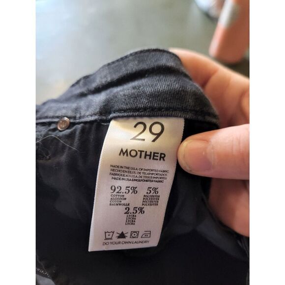 MOTHER The Black Sheep and the Princess The Looker Inside Zip Ankle Jeans sz 29 - Picture 5 of 6